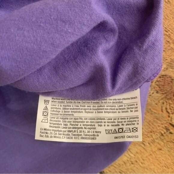 JMS Just my size purple short sleeve v-neck top women’s plus size 2X - Picture 6 of 6